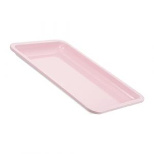 Didiseaon Vitrine De Rangement En Acier Inoxydable Poignée Valet or Plateau Plat De Bijoux Comptoir Carte Vide Poche Sacs à Bijoux Transparents Douille La Commode Trousse Rester Étagère Rose (Merkowski, neuf)