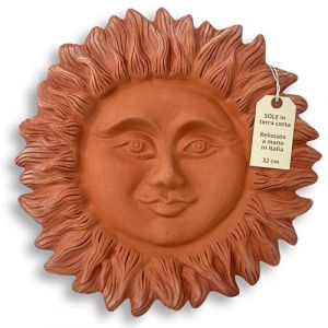 Toocook Soleil en Terre Cuite Artisanal pour décoration de Jardin et Maison, décoration Unique résistant aux intempéries (Sole 32 cm) (civicounoshop, occasion)