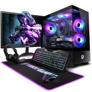 VIBOX III-160 PC Gamer Complet &bull; 23" &Eacute;cran &bull; Intel Core i5 11400F 4,4 GHz &bull; Nvidia RTX 5060 Ti 8 Go &bull; 16 Go RAM &bull; 1 to NVMe SSD &bull; Windows 11 &bull; WiFi (Vibox Gaming, neuf)