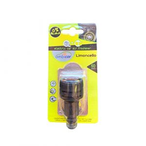 Keep Your Essence - Désodorisant pour voiture Ambicar. Pack Diffuseur Électrique + Recharge. Parfum de Citron. Essence Naturelle et Fraîche, 0% Alcool (Keep Your Essence, neuf)