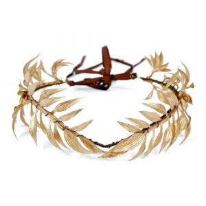 Golden Royal King Serre-tête pour homme et femme Couronne de fleurs en forme de cœur Déguisement de costumade Couronne Laurier (Junchidianzi, neuf)
