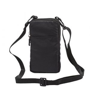 Sac Bandoulière Telephone Portable Homme, Étui de Ceinture Smartphone, Vertical Sac Bandoulière pour Telephone Housse de Transport avec Boucle de Ceinture Clip Pochette Sacs Bandoulière Portefeuille (Liuent, neuf)