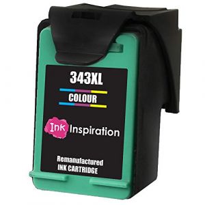 Ink Inspiration Tri-Couleur Cartouche d'encre Remanufactur&eacute;e pour HP 343 Photosmart 2575 2610 2710 8150 8450 8750 C3180 DeskJet 460c 6540 6620 9800 PSC 1610 2355 Officejet 100 150 6210 H470 (Toner Experte, neuf)