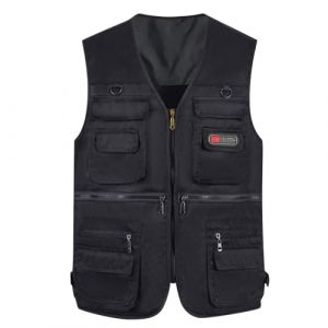 Gilet de p&ecirc;che, p&ecirc;cheurs &agrave; la ligne respirant pour hommes et femmes, gilet utilitaire d'ext&eacute;rieur l&eacute;ger, veste de p&ecirc;che &agrave; s&eacute;chage rapide, veste de p&ecirc;che pour photographie, camping, chasse, Wasitcoat (zhongnabaihuo, neuf)