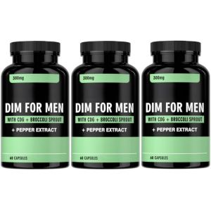 DIM for Men 300 mg, [NOUVEAU] Soutient l'&eacute;quilibre hormonal et la vitalit&eacute;,3Pcs (huifaniubi, neuf)