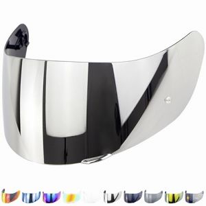 Everalo Visiere Compatible avec Agv K1 - K1s - K3sv - K5 - K55 - S4sv - Stealth SV - Strada - Skyline - Horizon - Compact - Numo - Numo Evo - Visière Gt2 Casque - Pinlock Ready (Argent) (Everalo Italia, neuf)