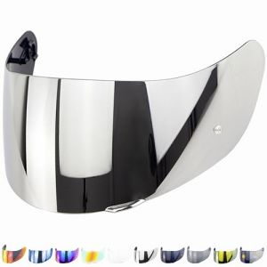 Everalo Visiere Compatible avec Agv K1 - K1s - K3sv - K5 - K55 - S4sv - Stealth SV - Strada - Skyline - Horizon - Compact - Numo - Numo Evo - Visière Casque Pinlock Ready (Argent) (Everalo Italia, neuf)