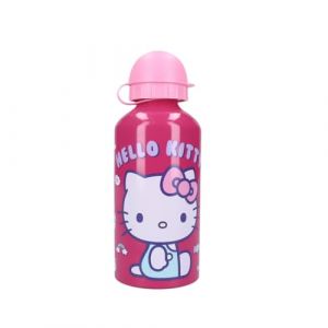 My sweety pop - Gourde pour fille hello kitty - Aluminium - Pour enfant - Crèche - Maternelle - Ecole - Vacances - Repas - 19 cm – 500 ml - Hydratation - Idée Cadeau (Hello Kitty - Rose) (Mon jouet préféré, neuf)