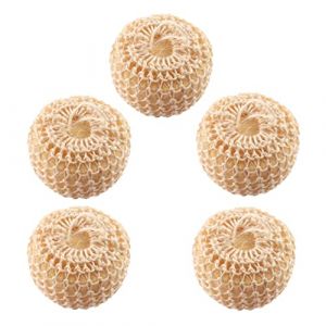 CALLARON 5pièces Gommage Corporel Lingette De Bain Exfoliante Boule Éponge Sisal Lingette De Bain Pour Corps (Raindrops On Roof, neuf)