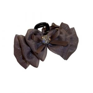 Pince à cheveux pour femme avec décoration en faux plume, dents antidérapantes griffes de style dessin animé, épingle à cheveux durable, accessoires en plastique pour tous les jours D (kilnbright, neuf)