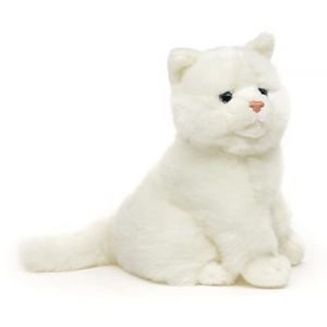 Uni-Toys - Chat blanc assis - 21 cm (hauteur) - Chaton en peluche - Doudou (Uni-Toys Shop, neuf)