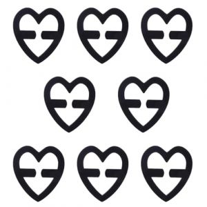PLABBDPL 8 PCS Attache Soutien Gorge, Soutien-Gorge Bretelles Clip Sangles Support Clips de Soutien-Gorge Boucle en Plastique Antid&eacute;rapantes Sangle de Soutien-Gorge pour D&eacute;bardeurs &agrave; Dos Nageur, noir (Newbilty OU, neuf)