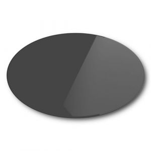 Euro Tische Plaque en Verre 90cm pour poêle à bois, table en verre facettes, plaque de protection 6mm trempé, étagère de cheminée (Noir) (HOOZ Shop, neuf)