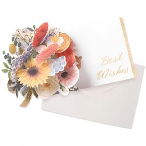 GGUFAY Carte Pop Up Fleur,Carte Pop Up 3d Anniversaire,Carte De Voeux 3d Avec Enveloppes,Carte De Voeux Simple Pour Mariage,FêTe Des PèRes,FêTe Des MèRes,Action De GrâCes,Remise Des DiplôMes (Rfervgauk, neuf)