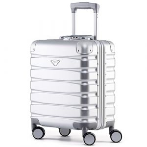 Flight Knight Premium Travel Suitcase - 8 Spinner Wheels - Built-in TSA Lock Lightweight Aluminium Frame, ABS Hard Shell Carry on Check in Luggage Highly Durable - Approved for Over 100 Airlines (Prime Brands Group FR, neuf)