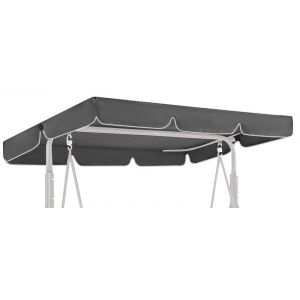GREMEX Toit de Balancelle de Jardin 200 x 145 cm &ndash; Toile De Rechange pour Balancelle en Polyester R&eacute;sistant &ndash; Imperm&eacute;able et Anti-UV &ndash; Housse de Remplacement Ext&eacute;rieure Facile &agrave; Installer (GREMEX, neuf)