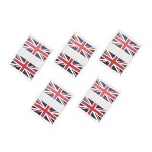 FOYTOKI 5 Ensembles Autocollants de Imperméables pour Temporaires pour Matchs de Sport et Événements Décoration Patriotique pour Supporters (Wyn White, neuf)