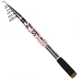 Sougayilang Canne à pêche télescopique, en fibre de carbone, matériel de pêche portable pour les voyages en eau douce et en sel, convient aux femmes 1,8/2,1/2,4/2,7/3,0m-F30 (CARP FISHING 955, neuf)