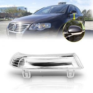 AutoBeeDen Indicateurs pour Volkswagen VW GTI, Golf 5/6 Wagon/Plus, Sharan, Eos, Jetta 3, Passat; SEAT Alhambra; SKD Superb; avec E-Mark, Clignotant S&eacute;quentiel Lat&eacute;ral R&eacute;troviseur (1 Pi&egrave;ce G) (YILINJIE, neuf)
