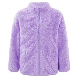 RUNQHUI Enfant Fille Gar&ccedil;on Blouson Polaire Chaud Veste Sweat Zipp&eacute; Peluche Hiver Automne D&eacute;contract&eacute; Violet 3-4 ans (RUNQHUI, neuf)