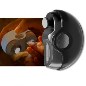Coupe Ongle Electrique Adulte, Coupe Ongles Electrique pour Ongles Durs des Pieds pour Personnes &Acirc;g&eacute;es, 2 en 1 Coupe-ongles &Eacute;lectrique Automatique avec Polissage avec Lumi&egrave;re LED(Noir) (QiBinJiDianSheBei, neuf)