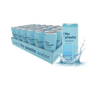 Eau Minérale Gazeuse - No Plastic Water, Ocean52 – 24 Canettes 33cl. Eau Minérale Naturelle Gazeuse - Pack 24 unités x 33cl. Eau minérale en canette. Natural mineral water. Sans BPA. (TAMANAKO, neuf)