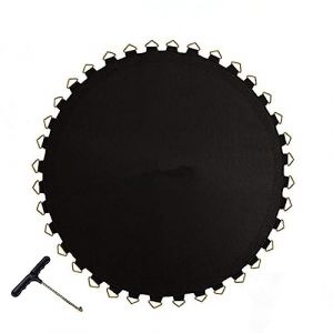 Niwugady Tapis de saut pour trampoline &Oslash; 366 cm avec 72 &oelig;illets, tapis de saut, accessoire de trampoline, de rechange, r&eacute;sistant &agrave; l'eau, r&eacute;sistant aux UV, noir (Antiyou, neuf)