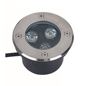 MIKOTR Tr&egrave;s Mince Spot LED for Terrasse 3W Spot LED Encastrable Exterieur Acier Inoxydable IP67 Ext&eacute;rieur &Eacute;tanche Jardin, Terrasse, Sol, Lampe &Agrave; Gazon(Blanc Chaud 3000K,12V) (Mei Ma-DE Sao Wo cplm, neuf)