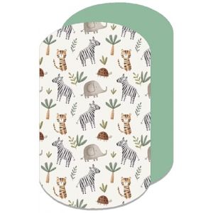 Lovely Hippo Drap-housse compatible avec Next2Me - Force enfant - 100 % coton - Pour b&eacute;b&eacute; gar&ccedil;on et fille - Savanne, 60 x 80 cm (VRC Products France, neuf)