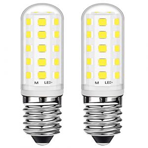 Ampoule LED E14 3W Blanc Froid 6000K 28W 33W Equivalent Halog&egrave;ne &Eacute;conomie D'&eacute;nergie, E14 Petite Vis Edison Ampoules LED Pour Cong&eacute;lateur Hotte De Cuisini&egrave;re Machine &Agrave; Coudre, AC220-240V, 2 Pack (Mizlay, neuf)