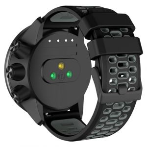 ISABAKE 24MM Bracelet Silicone pour Suunto 9/9 Baro /9 Titanium/D5 /7, 24MM Bracelets de Remplacement pour Suunto Spartan Sport/Sport Wrist HR/Traverse 24mm/Smartwatch 2 SW2 (Isabake, neuf)