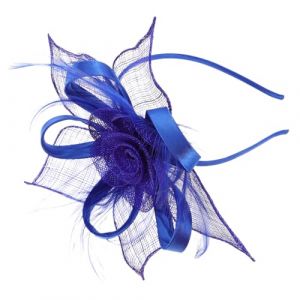 COLLBATH casque à clapet vert Coiffure de banquet Casque de thé kopfschmuck haarschmuck bandeau vintage coiffure de la mariée bandeau kopfschmuck Blue (JianLui, neuf)