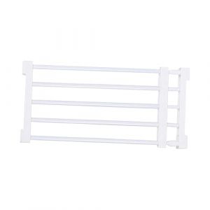 Barrière Extensible, Barrière Rétractable pour Chien, Garde, Protection, Clôture pour Animaux de Compagnie, Clôture pour Chiots, Barrière D'escalier E, 56à100cmx24cm Blanc (DwellWelles, neuf)