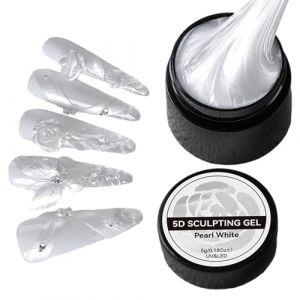 Gel Pour Sculpture Ongulaire | Gel De Sculpture Blanc Pour Ongles | Produits De Manucure Non Collants Pour D&eacute;corations Lisses - Produits Beaut&eacute; D&eacute;butant Salon Maison Professionnels (vuarend, neuf)