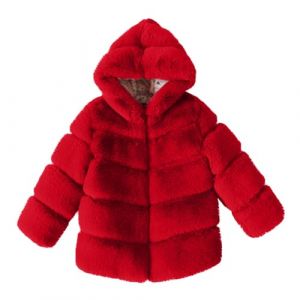 Manteaux en Fausse Fourrure Fille Hiver Veste en Fausse Fourrure pour Enfants Filles en Fausse Chaude Vestes à Capuche Blouson d'hiver Manteaux et Blousons Ado Chaude en Peluche pour 2-13 Ans (⭐⭐⭐⭐⭐AEGJEGVD⭐⭐⭐⭐⭐, neuf)