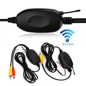 2.4 GHz sans Fil Vid&eacute;o Vue arri&egrave;re de la Voiture Cam&eacute;ra RCA Transmetteur R&eacute;cepteur Kit pour Cam&eacute;ra de recul Moniteur Cam&eacute;ra R&eacute;cepteur Cam DVD GPS Module de Lecteur de Voiture Radio Adapte D&eacute;clencheur (Fiorigo, neuf)
