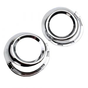 POMPOMPUR pour Peugeot 307 Pare-Chocs Avant Gauche Droite Chrom&eacute;s pour Feux Antibrouillard Cadre De Lampe Garniture De D&eacute;coration 2 Pi&egrave;ces Cache Antibrouillard (LY.Lillie, neuf)