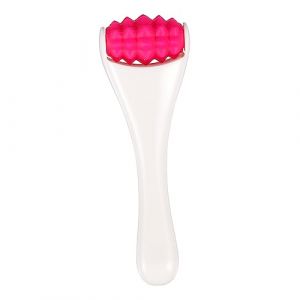 FRCOLOR Roller de Massage pour Yeux Appareil de Beauté pour Crème Contour des Yeux avec Silicone Blanc Rose Massage Âge Pratique et Portable (Different Quality, neuf)