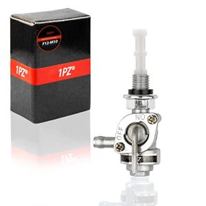 1PZ F12-M10 Robinet d'essence M10 x 1,25 Pompe à carburant Commutateur de Réservoir de gaz Petcock Valve Interrupteur marche/arrêt pour générateur d'essence pour Moto Groupe électrogène Dirt Bike Quad (1PZ, neuf)