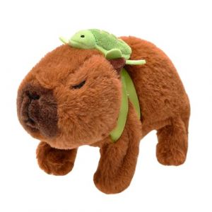 Jouets électriques en peluche Capibara, peluche Capybara avec sac à dos tortue,Jouet en peluche électrique Animal Capybara avec sac à dos tortue - Jouet en peluche Capybara de marche électrique pour p (gahtalw, neuf)
