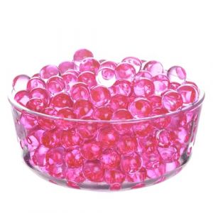 Perles d'eau - 6000 Pi&egrave;ces D&eacute;coratives - 50 g Billes Hydrogel Water Beads pour Remplissage de Vase Perles Flottantes Fabrication de Bougies Centre Table de Mariage Arrangement Floral - Rose (Orlandorose, neuf)