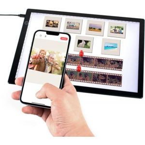 Scanner de Diapositives Ultra Mince, Scanner de Pellicule Portatile, Panneau Lumineux LED pour Num&eacute;risez N&eacute;gatifs, Photo et Diapositives 35mm en Photos Num&eacute;riques (TCNEWCL, neuf)