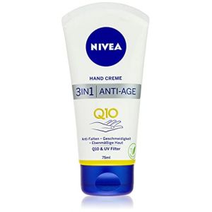 NIVEA Crème mains anti-âge Q10 3 en 1 75 ml, soin des mains anti-rides avec filtre Q10 et UV, crème nourrissante pour les mains normales à sèches (CorpoeCapelli, neuf)