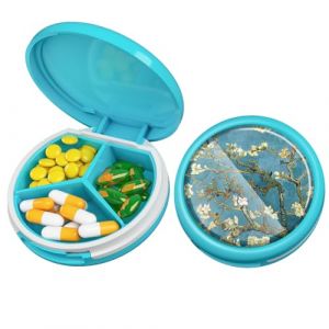 Serfeymi Pilulier, Imperm&eacute;able Pilulier Portable, Mini Pilulier En Plastique &agrave; 3 Compartiments, Bo&icirc;te De Rangement De Pilules Pour Le Stockage De Vitamines, De M&eacute;dicaments Et Plus Encore (Serfeymi, neuf)