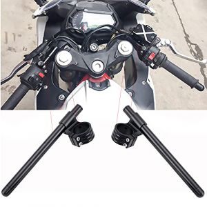 Fullibars kit Demi Guidon Ø 51mm Compatible avec KTM RC 390 DUKE ducati Scrambler 800 Crossfire 500 fourche Ø 51mm cafe racer demi guidon Inclinaison 7°de tube Ø 22.2mm en aluminium (Guangzhou Mando Trade Co.,Ltd., neuf)