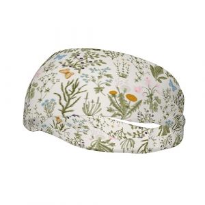 Bandeaux en pierre marron pour femmes, antid&eacute;rapants, pour le visage, le maquillage, le sport, la course &agrave; pied, extensibles, larges, tendance, pour femmes et hommes (JUNGTae, neuf)