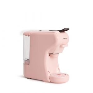 CREATE / POTTS/Machine à café multicapsules express et café moulu Rose / 19 bars, programmable, légère et compacte, réservoir 600ml, système Thermoblock, 1450 W (CREATE, neuf)