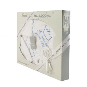 Coffret Naissance Sortie de Bain Blanc et Bleu - Je suis un petit Prince (FC E-SHOP, neuf)