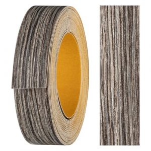 haggiy Bande de chant m&eacute;lamine autocollante - 18 mm x 5 m - Bande de bord de meuble - Maintien s&ucirc;r sans repassage - Rebord pour planches d'&eacute;tag&egrave;res/panneaux en bois (ch&ecirc;ne figaro) (haggiy-Europe, neuf)