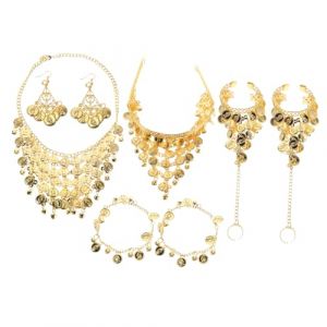 Holibanna Accessoires De Danse Ventre Collier De Danse Collier De Danseuse Pour Bracelet De Cheville De Performance Cha&icirc;ne De T&ecirc;te De Performance D&eacute;corations (Qiysangi, neuf)